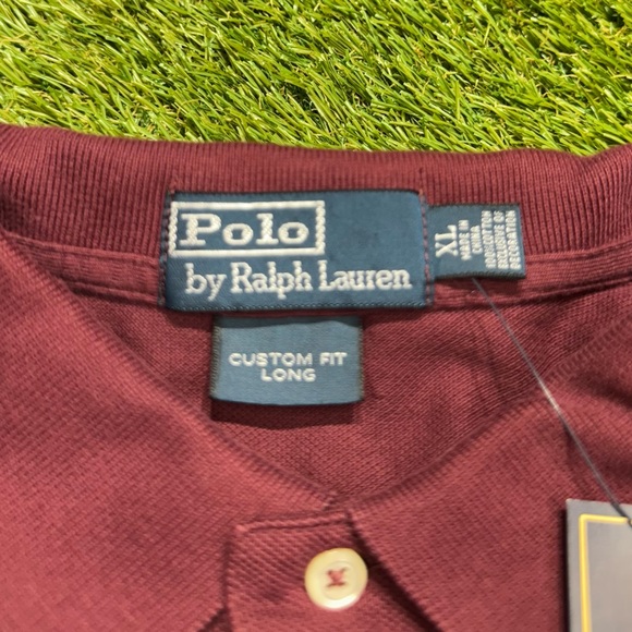 NEW Vintage Polo Ralph Lauren Polo Shirt Big Pony Men’s Size XLL Maroon - Picture 4 of 6